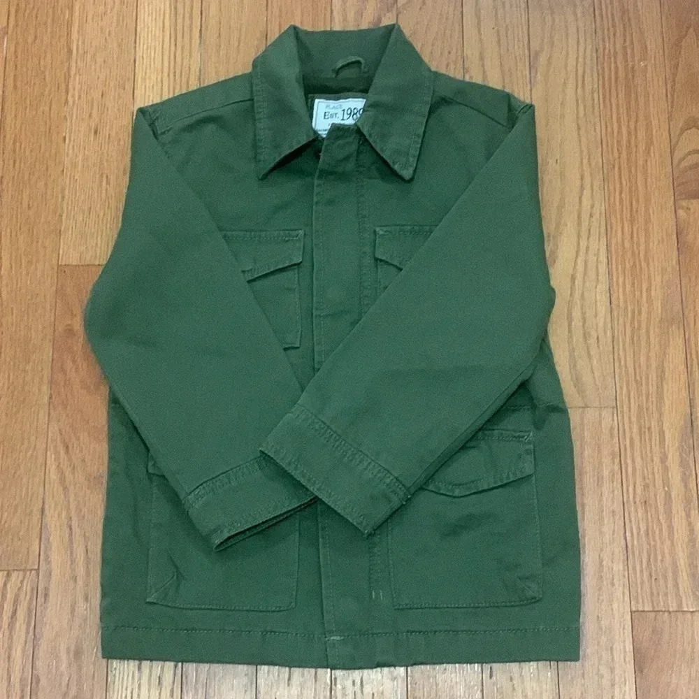 Boys Children Place‎ Cargo Jacket Size XS Green Pre-Owned Excellent Condition